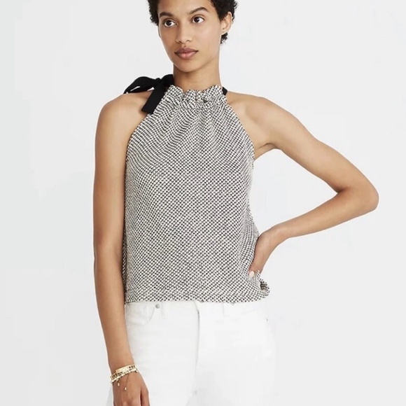 Madewell Tops - Madewell Texture & Thread Tie-Neck Knit Halter Top